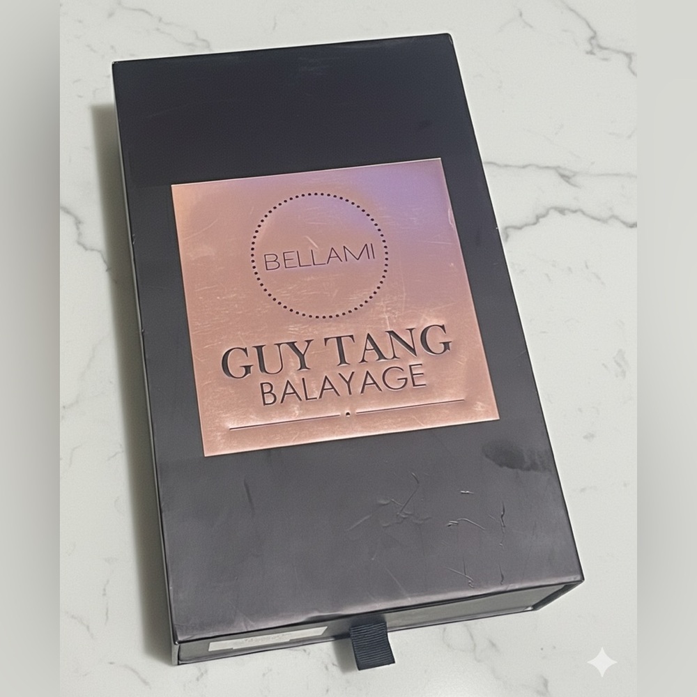 BELLAMI Guy Tang Balayage Wig Box — Black with Rose Gold Accent